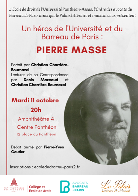 Affiche de l'événement Hommage à Pierre Masse
