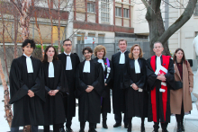 Photo de groupe de la master class 2023 de l'École de droit